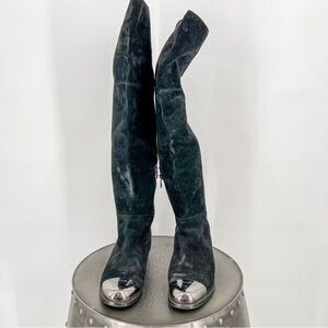 Black Antonio Biaggi Suede Boots